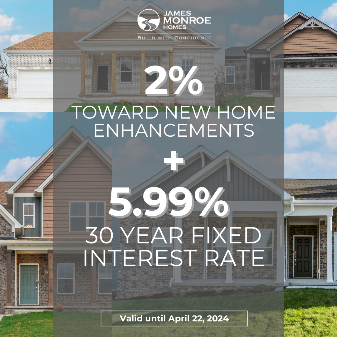 Choose 1 of 3 Promos:  5.99% Fixed Interest Rate PLUS 2% in New Home Enhancements